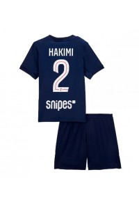 Fotbalové Dres Paris Saint-Germain Achraf Hakimi #2 Dětské Domácí Oblečení 2025-26 Krátký Rukáv (+ trenýrky)